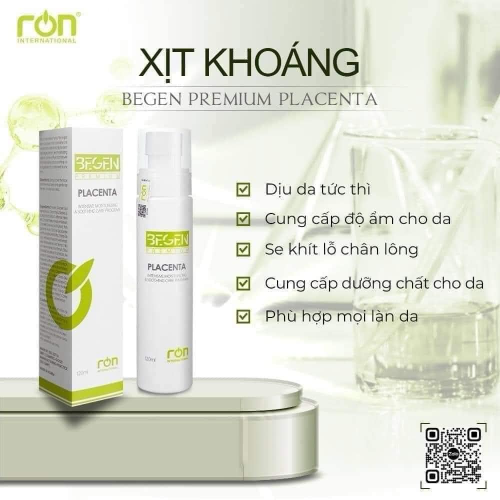 XỊT KHOÁNG BEGEN PREMIUM CUNG CẤP ĐỘ ẨM CHO DA