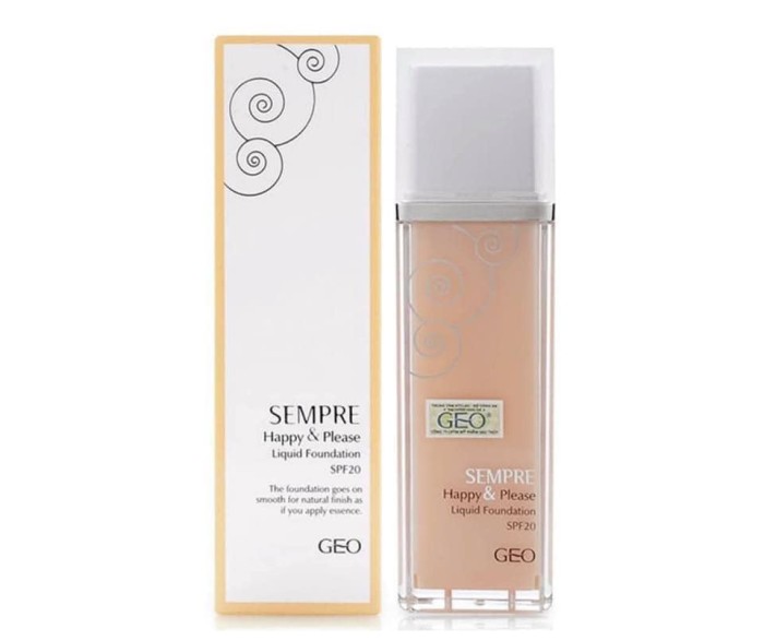 🌸Kem nền Geo Sempre Happy & Please Liquid Foundation