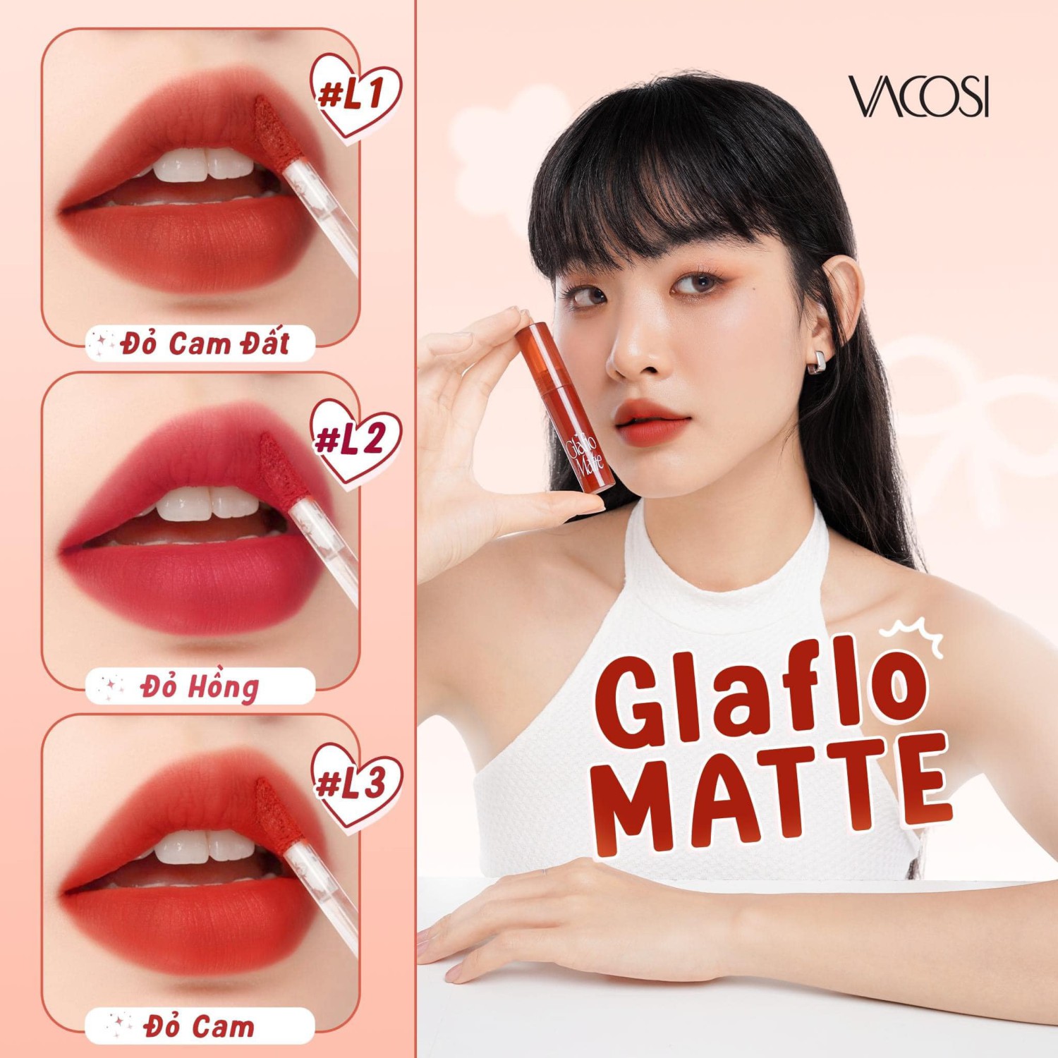 BST son kem lì mới VACOSI Glaflo Matte