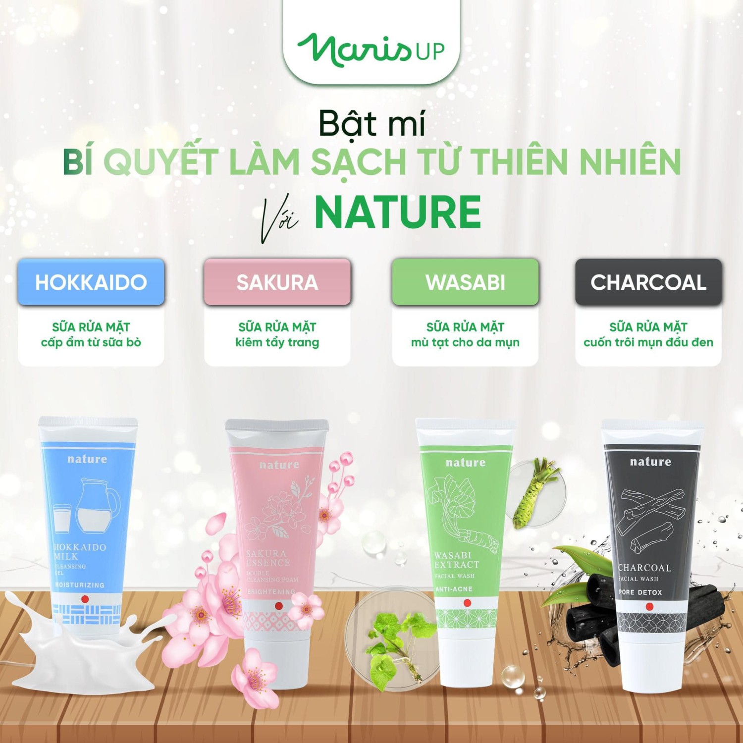 SỮA RỬA MẶT NATURE - NGỪA MỤN THUẦN KHIẾT TỪ THIÊN NHIÊN